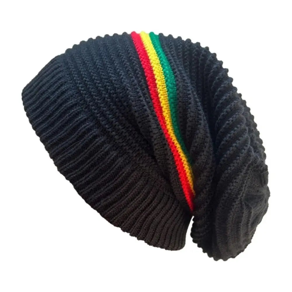 Beanies Pullover Weaving Reggae Hat Striped Color Hip Hop Hat Jamaica Knitted Hat Warm Comfortable Skull Caps Winter Autumn