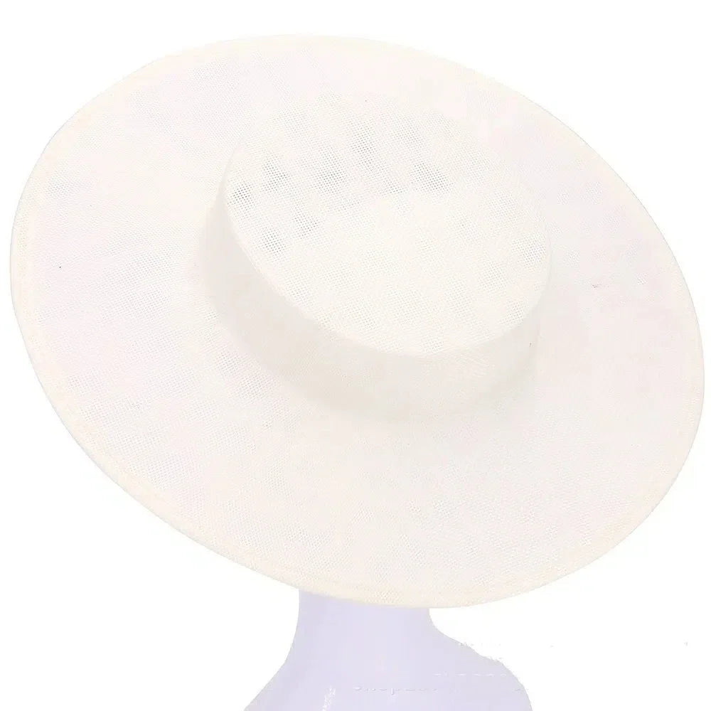 Elegant Hair Accessories DIY Hat Fascinator Base Headwear Plain Color Banquets Hats Multiple Colors Big Top Hats Cocktail