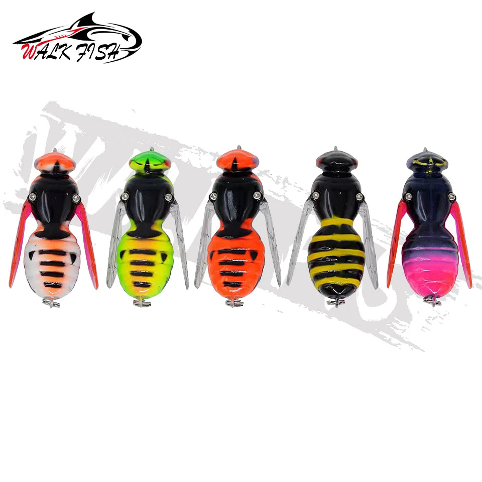 WALK FISH 4.5g 40mm Insect Lure Fishing Lures Bionic Swimbaits Wobblers Sea Bass Fishing Artificial Bait Hard Baits Bass Pike