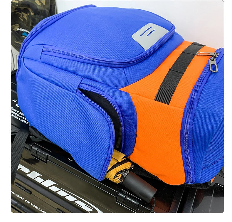 Basketball Soccer Backpack with Shoes Pocket  Outdoor Sports Training Commuting Bag Gym Fitness Bag College Laptop Schoolbag Men