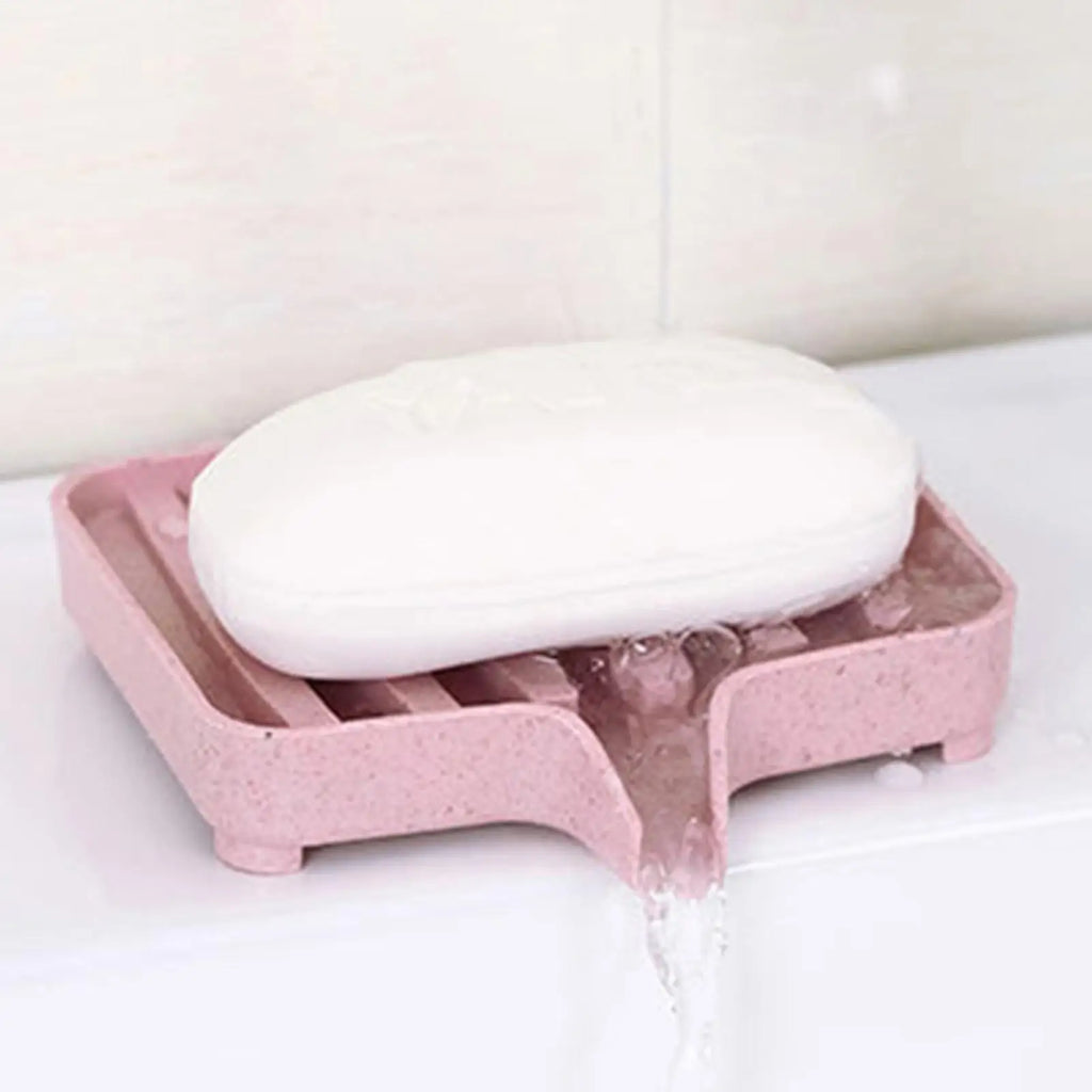 Bathroom Draining Soap Tray with Drain Shower Soap Storage Containers Toilet Draining Soap Storage Box for Home Kitchen
