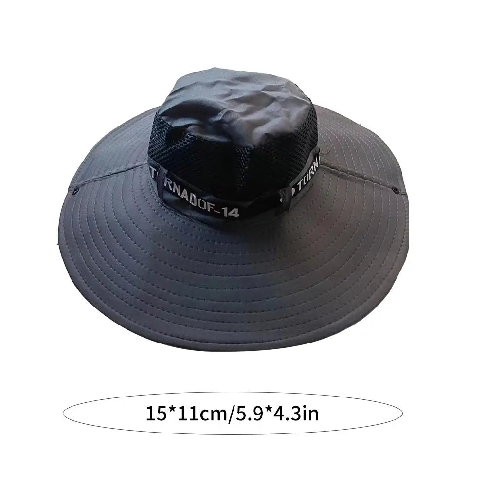 Hat For Men Summer Big Brimmed Fishing Hat UV Resistant Fisherman Hat Sun Protection Sun Shading Outdoor Cool Hat