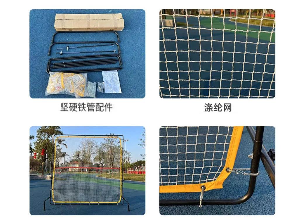 6.56' Multi-Sport Training Equipment Soccer Baseball Rebounder Bounce Back Net