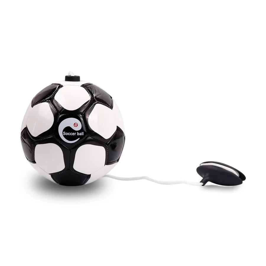Football Training Size 2 Soccer Ball Juggle Bags Children Adults Auxiliary Circling Belt Rope Football Solo Training Equipment
