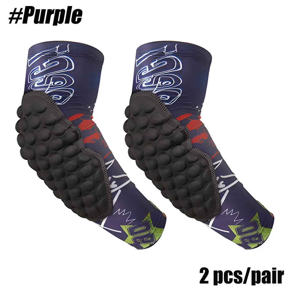 Sports Children Elbow Support - Compression Arm Protective Elbow Guards for Football Basketball Baseball Bowling Tennis Hockey