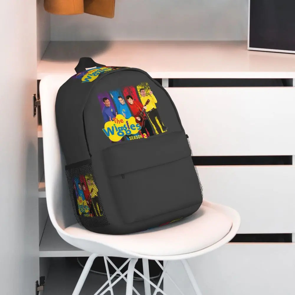 The Wiggles Tv Show Music Band Backpack Student Boys Girls BookBag Children School Bag Computer Shoulder Bags for Men Women