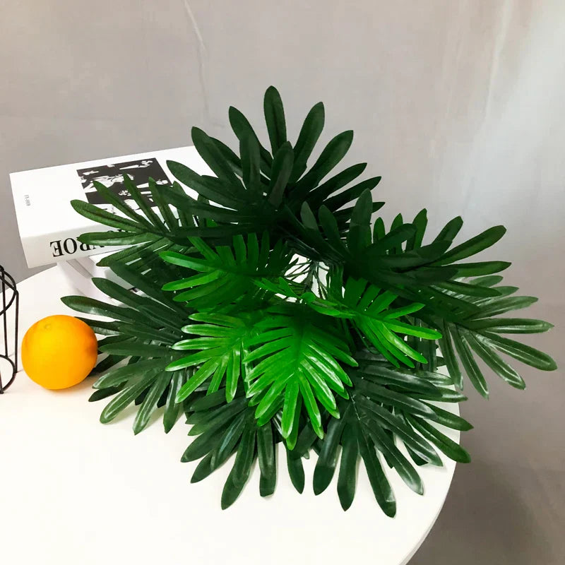 Dlight Decor 50cm Palm Plant with 18 Tropical Leaves