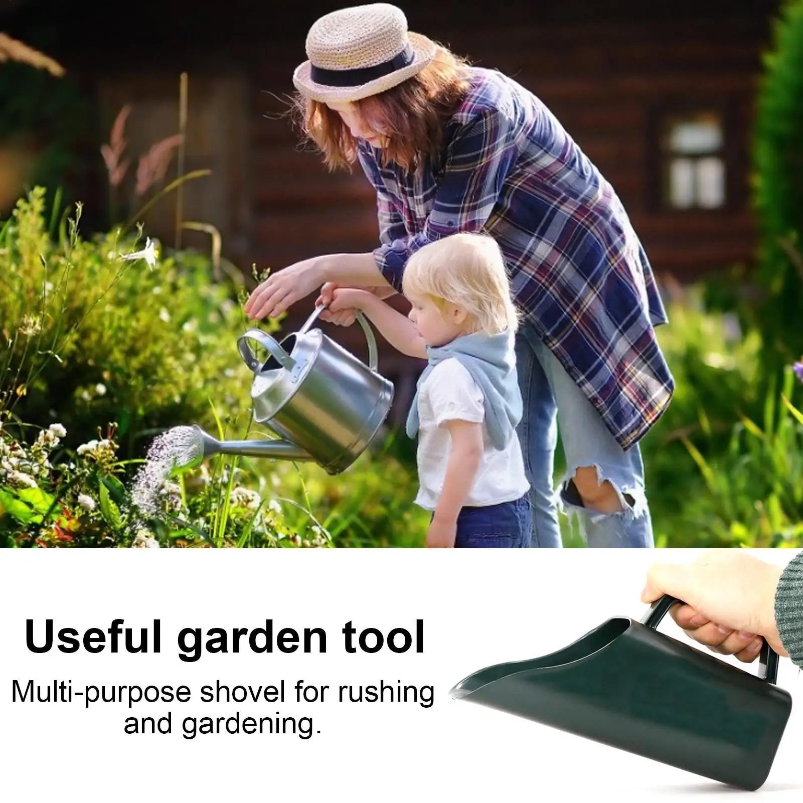 Garden Bucket Shovel Potted Plant Scoop Potted Plant Scoop and Fertilizer Shovel Practical Ergonomic Sieve Gardening Tool