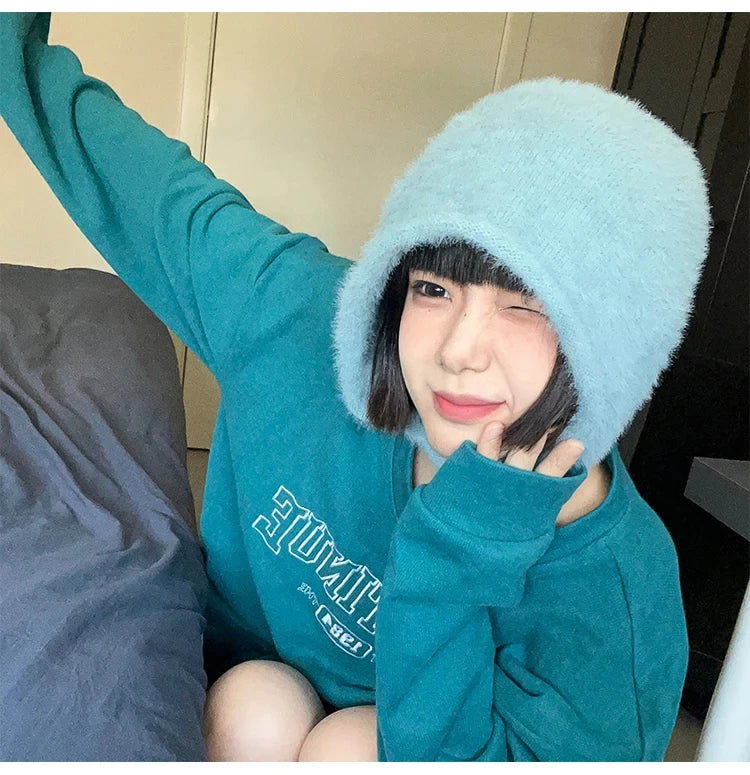 Beanies,Winter Fashion Knitted Hat Stacking Knitted Bonnet Caps Hip-Hop Soft Warm Winter for Women Girls