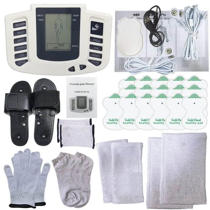 Physiotherapy Tens Equipment for Body Back Foot Massager Eletric Muscle Stimulator EMS Tens Machine Massage Tools Health Care