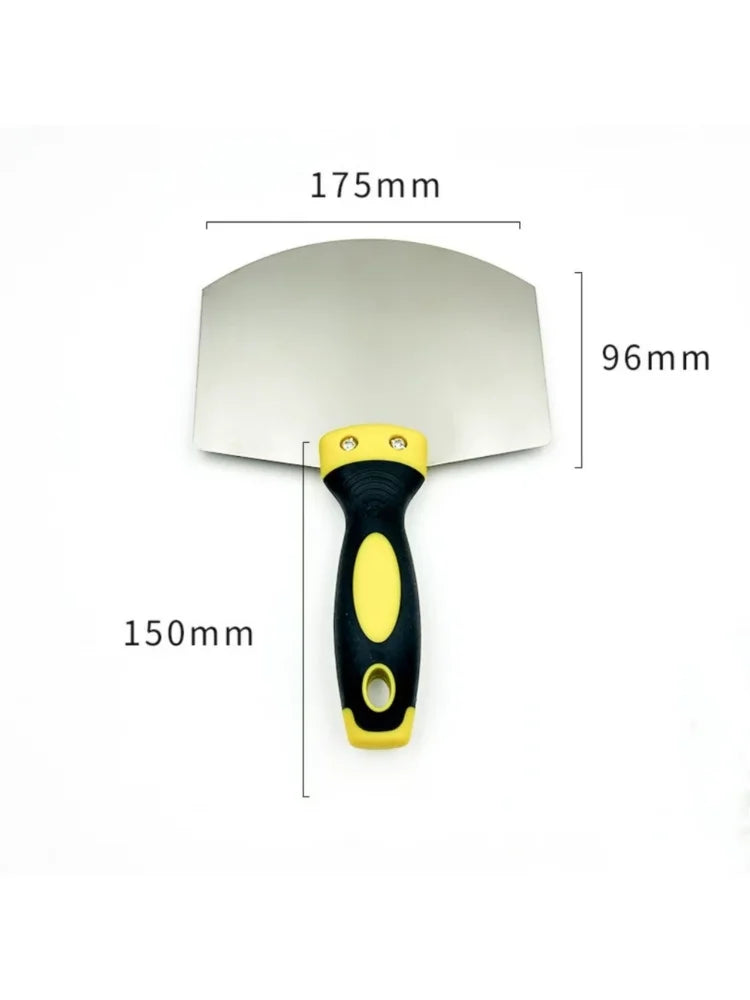 Stainless Steel Putty Knife Wall Paint Plaster Trowel Arc Ash Shovel Paint Feed Filling Scraper Blade Spatula Construction Tools