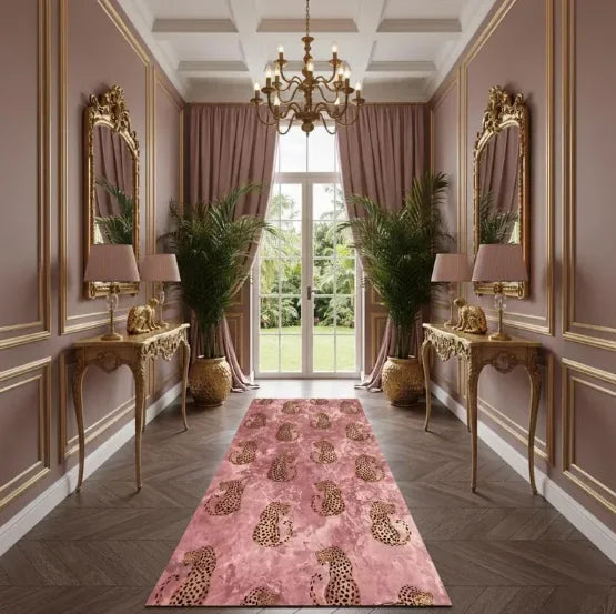 Leopard Runner Rug, Leopard Area Rug Leopard Themed Rug Hallway Rug Leopard Decor Rug Runner Runner Rug Area Rug Animal Long Rug