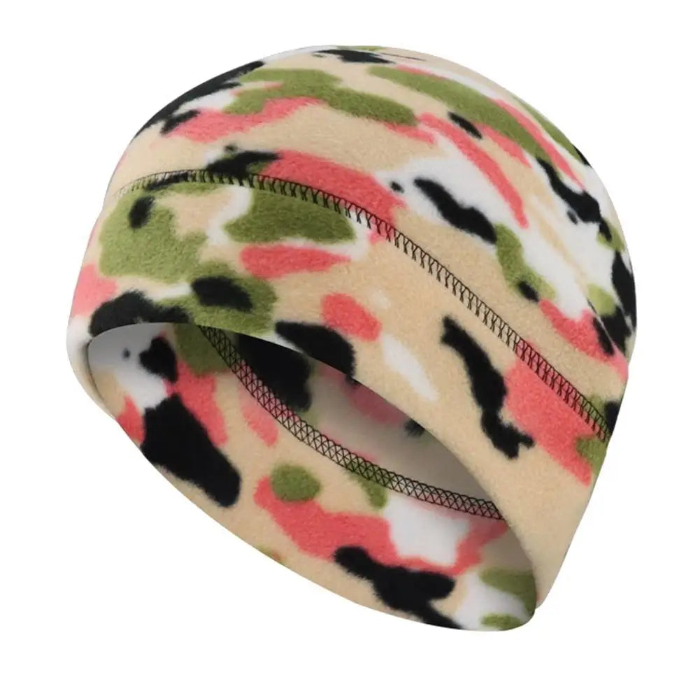 Warm Fleece Camouflage Hats Classic Windproof Outdoor Hiking Accessories Fishing Cycling Hunting Men Caps