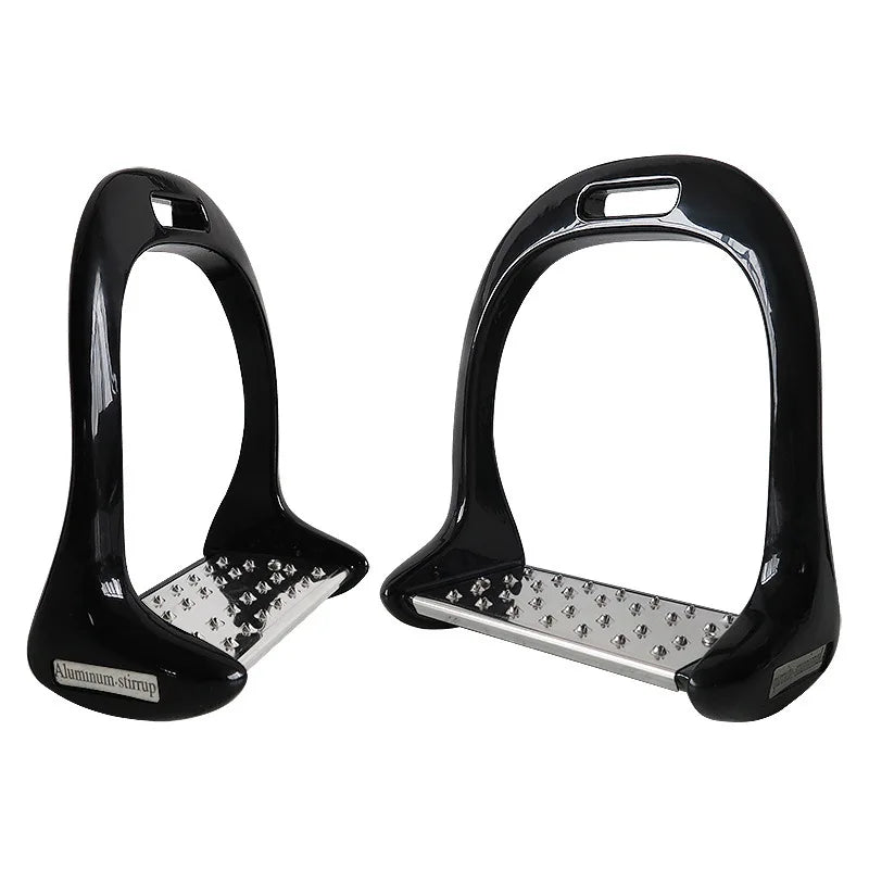 1 Pair Pedal Equipment Horse Stirrups Anti Slip Equestrian Safety Aluminium Alloy Riding Treads Lightweight Outdoor Sports