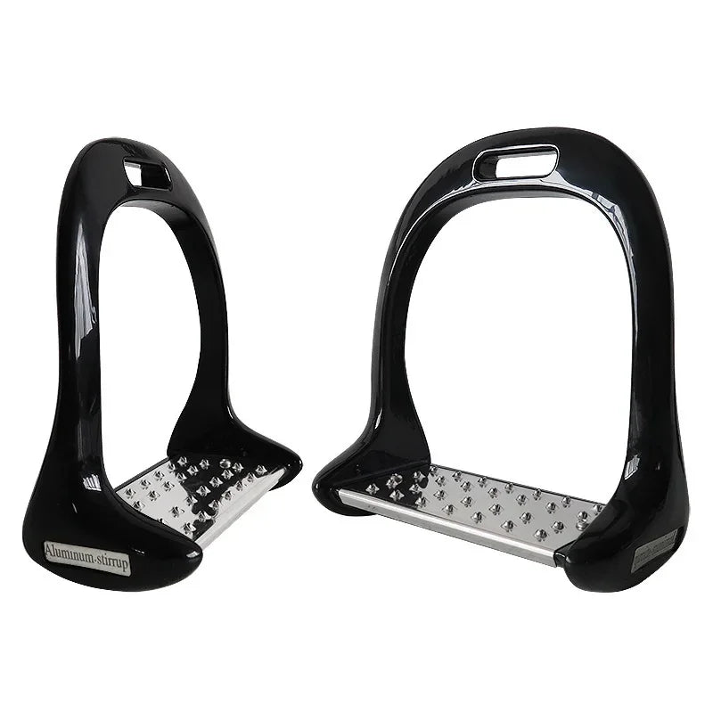 1 Pair Pedal Equipment Horse Stirrups Anti Slip Equestrian Safety Aluminium Alloy Riding Treads Lightweight Outdoor Sports