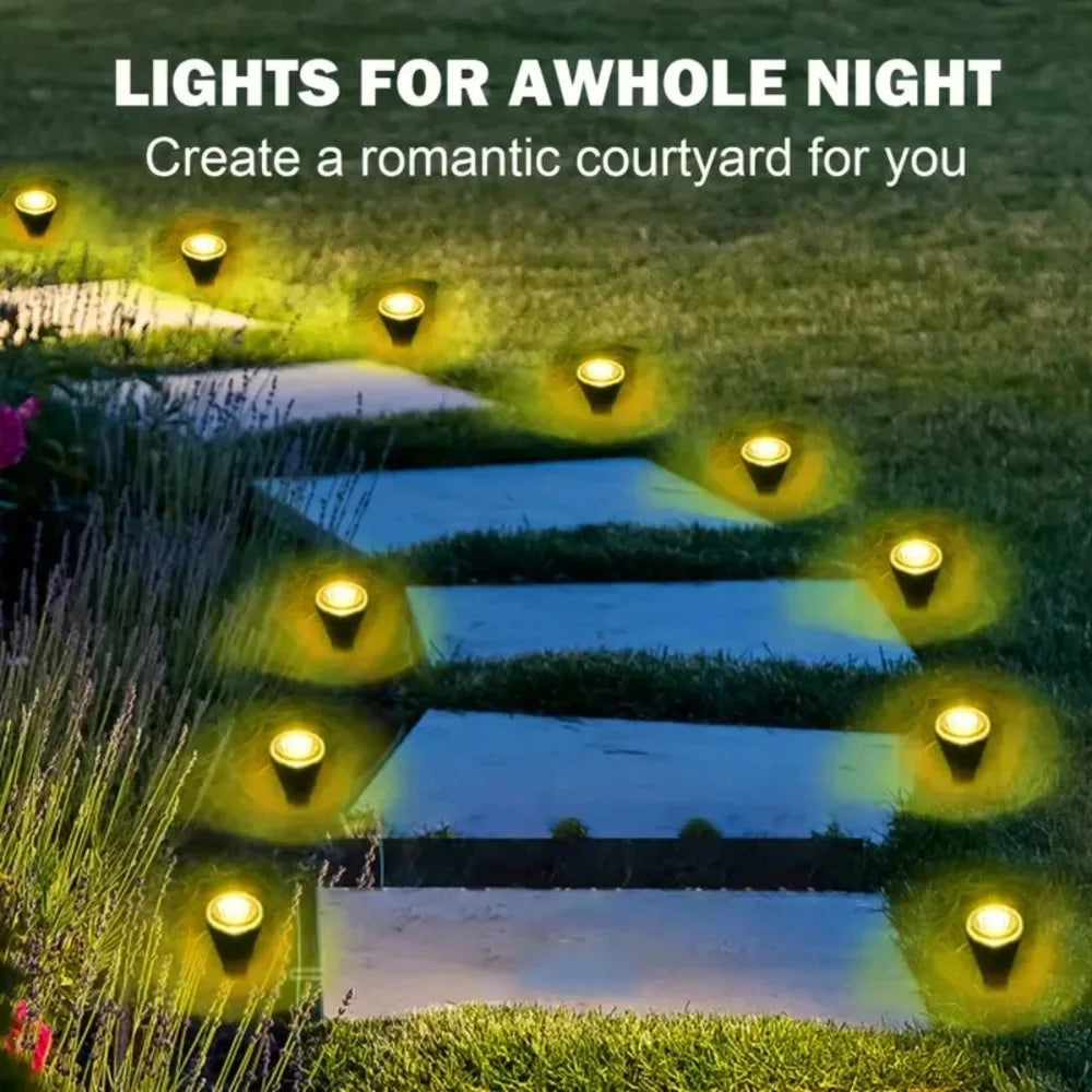 Garden Solar Lights, Waterproof String Lights for Lawn Paths, Camping, Birthday Parties, Holidays and Decorations