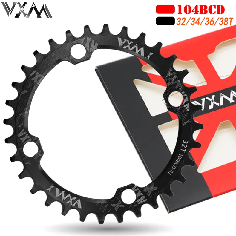 Bike 104BCD Elliptic mountain bike 32T 34T 36T 38T modified plus and minus teeth single tooth disc bycicle accesories Crank