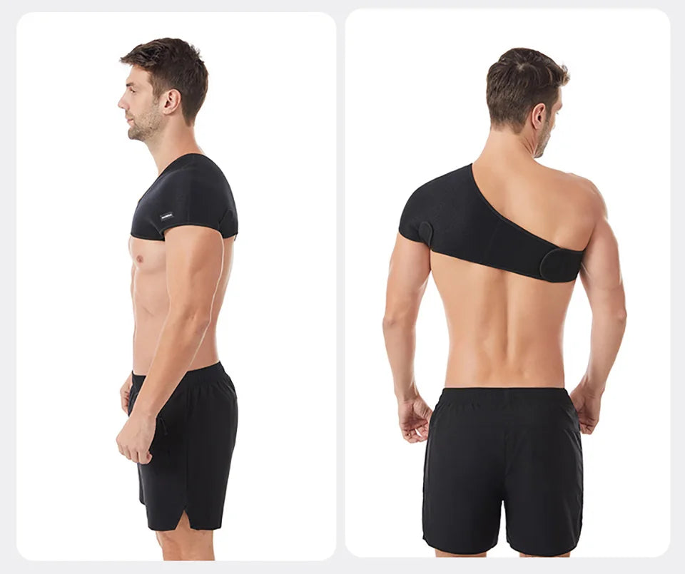 Sports Shoulder Pads Wide Adjustable Shoulder Guard Stretching Pressurized Protective Gear Fitness Outdoor Riding Weightlifting