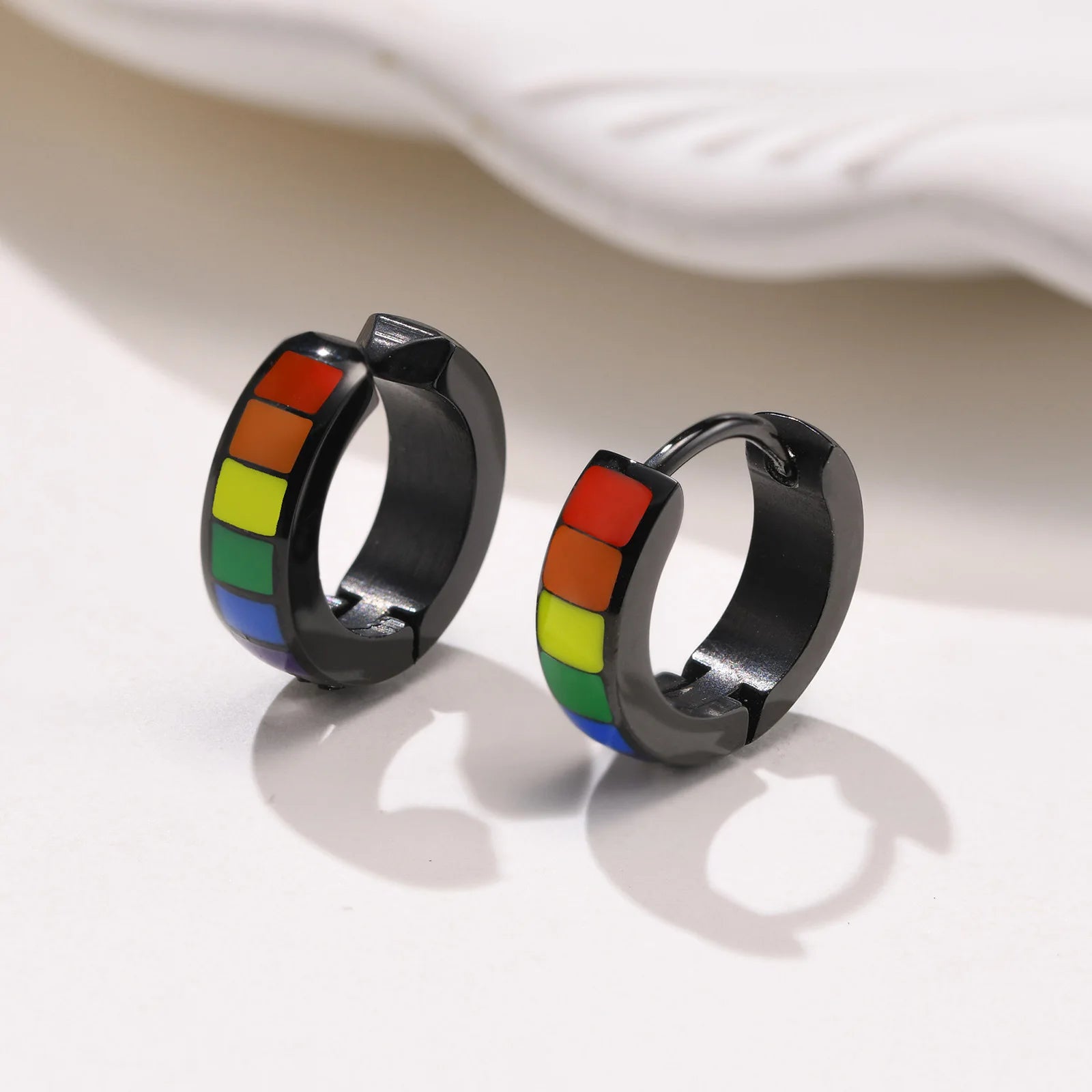 Fashionable Men's and Women's Stainless Steel Ring Earrings Without Ear Holes Ear Clips Jewelry Gifts