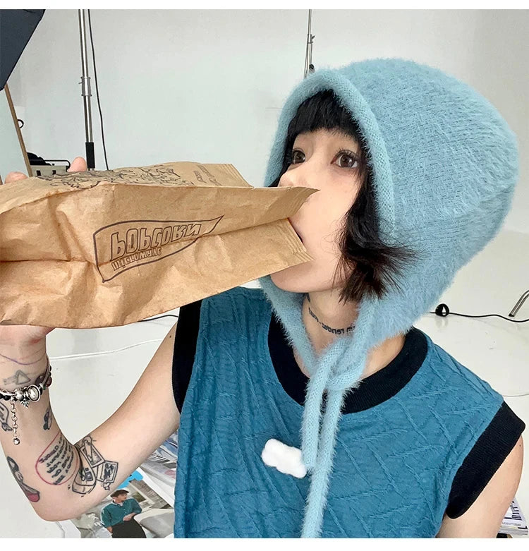 Beanies,Winter Fashion Knitted Hat Stacking Knitted Bonnet Caps Hip-Hop Soft Warm Winter for Women Girls