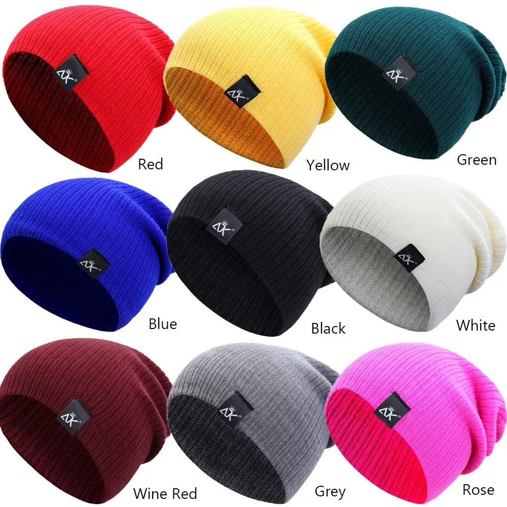 2021 Winter Hats for Woman New Men Beanies Knitted Solid Cute Hat Girls Autumn Female Baggy Cap Warmer Bonnet Ladies Casual Cap