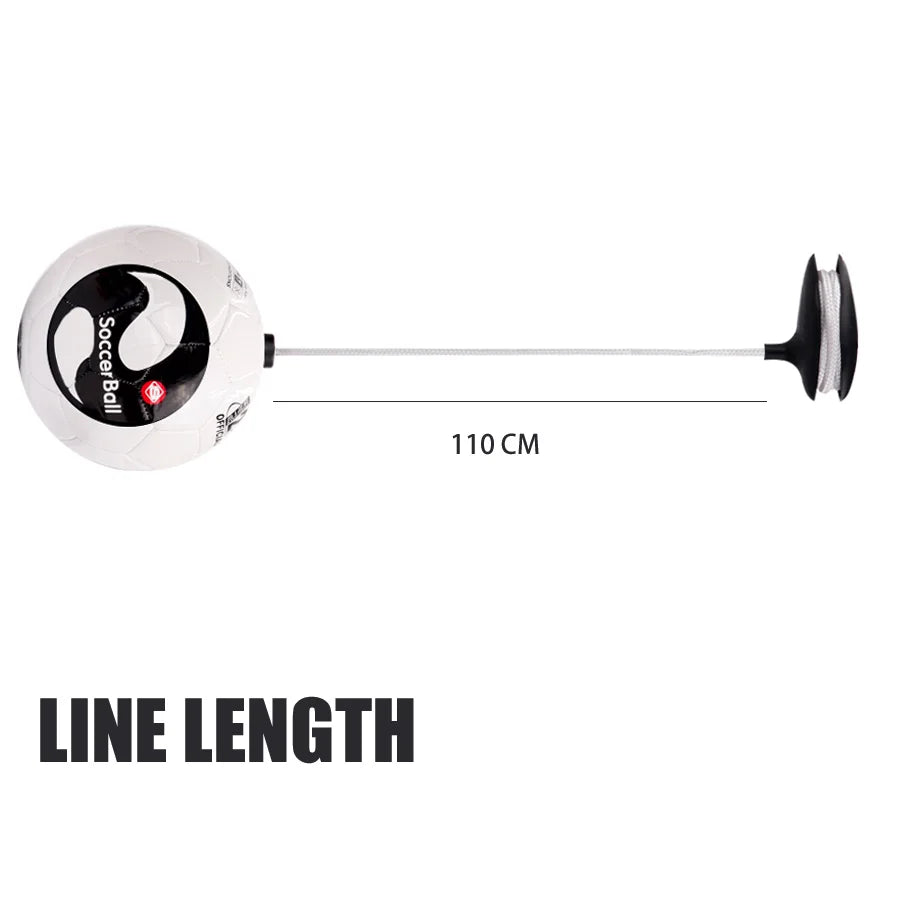 Football Training Size 2 Soccer Ball Juggle Bags Children Adults Auxiliary Circling Belt Rope Football Solo Training Equipment