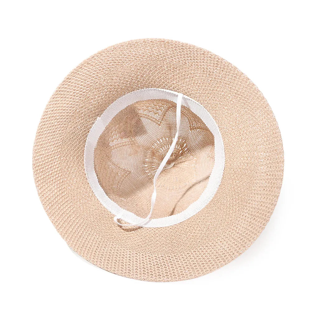 Summer Hats For Women Sun Hat Beach Ladies Fashion Ribbon Fisherman's hat Lady Casual Sun Hats For Women Straw Hat