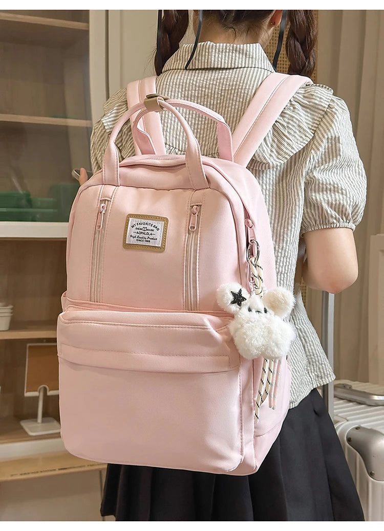 Women's Backpack Daily Travel Female Multi-pocket Casual Woman Man Travel Bag Schoolbag for Teenage Girl Boy Laptop Knapsack