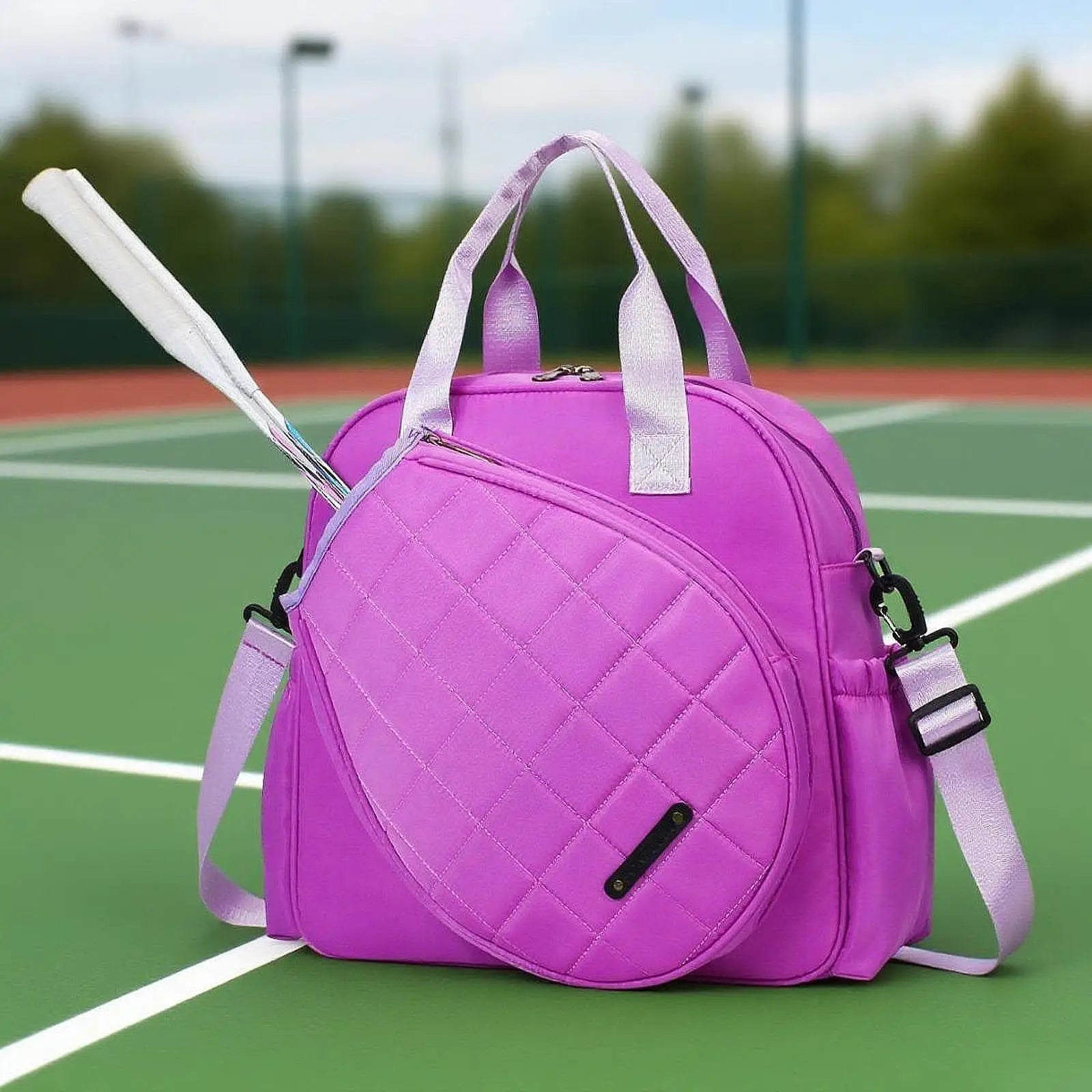 Sport Bag for Tennis and Badminton Large Portable Tote Shoulder Bag for Adults Gym Use