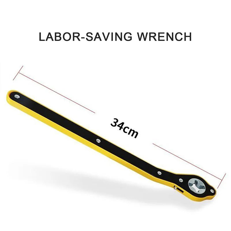 Automotive Labor-Saving Long Handle Jack Ratchet Wrench Automotive Key Tire Suspension Ear Wrench Automotive Maintenance Tool