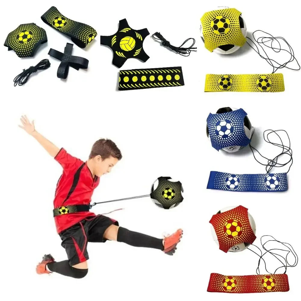 Elastic Belt Soccer Ball Juggle Bags Kicking Durable Football Training Equipment Portable Adjustable Soccer Trainer Belt