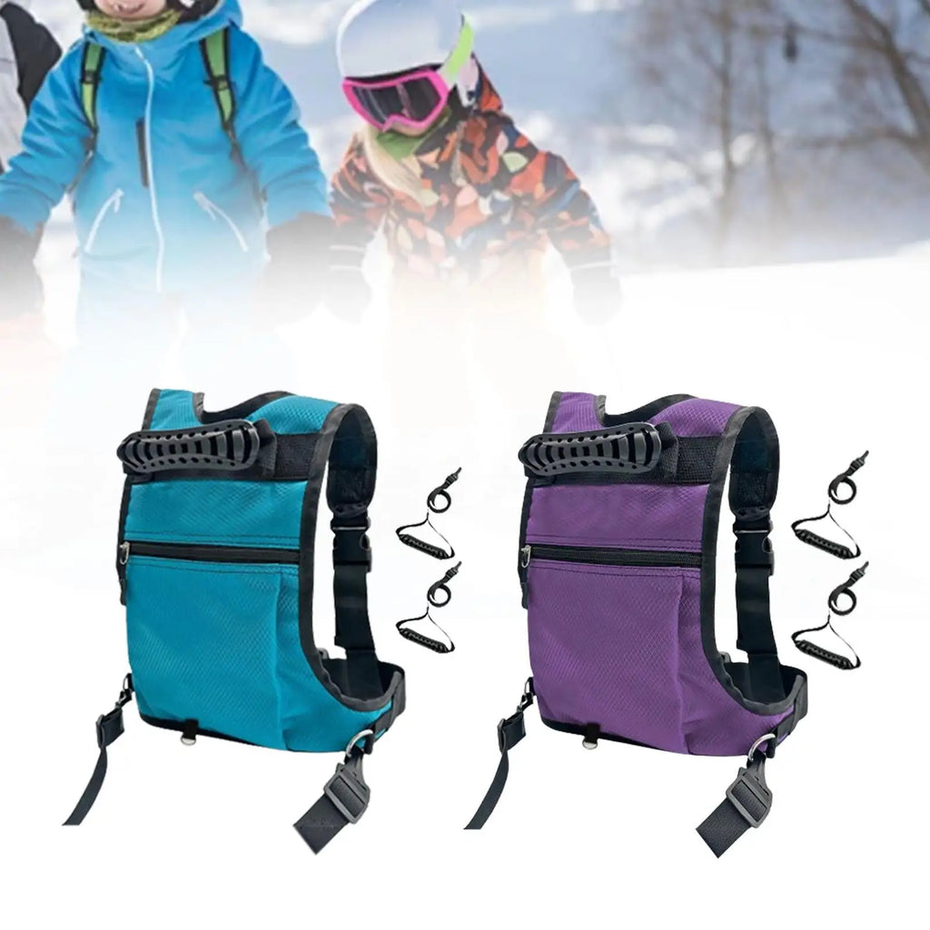 Ski and Snowboard Harness for Kids Skateboard Training Equipment Ski Shoulder Harness for Skateboarding Skating Winter Sports