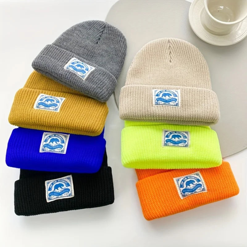 Hats for Men and Women, Autumn and Winter Style, Woolen Couple Hats, Warm Knitted Hats