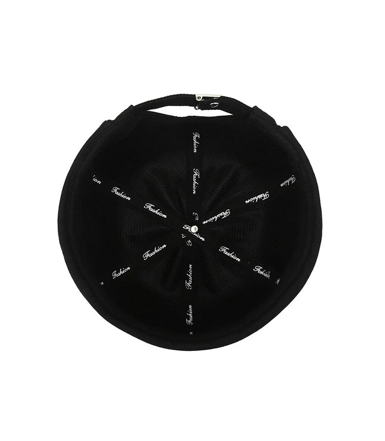 Beanie Melon Skin Hat Men's Leaf Soft Top Hat Women's Street Black Landlord Hat Tide Four Seasons Fashion And Versatile Hat