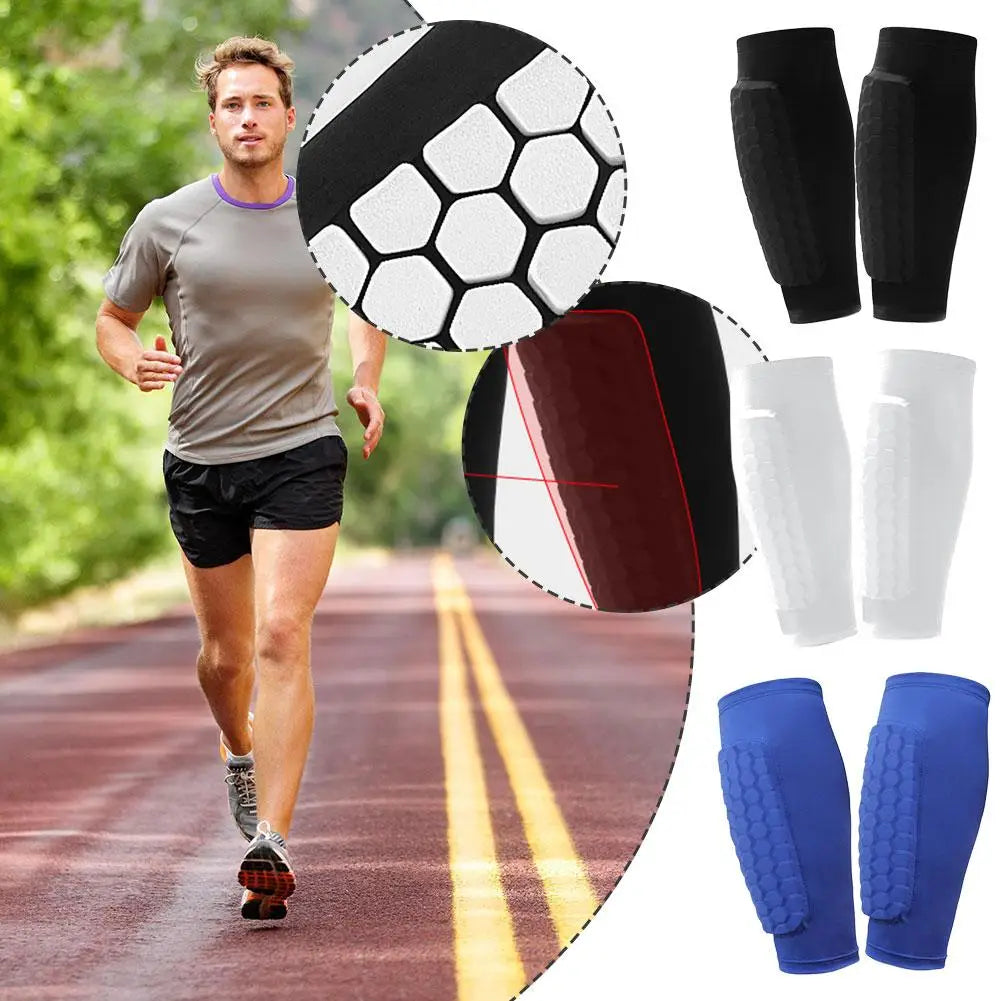 Football Shin Guard Socks Sleeves with Foam,Calf Compression Sleeve Honeycomb Pads,Sports Legging & Soccer Equipment