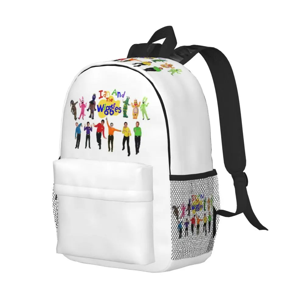 The Wiggles Tv Show Music Band Backpack Student Boys Girls BookBag Children School Bag Computer Shoulder Bags for Men Women