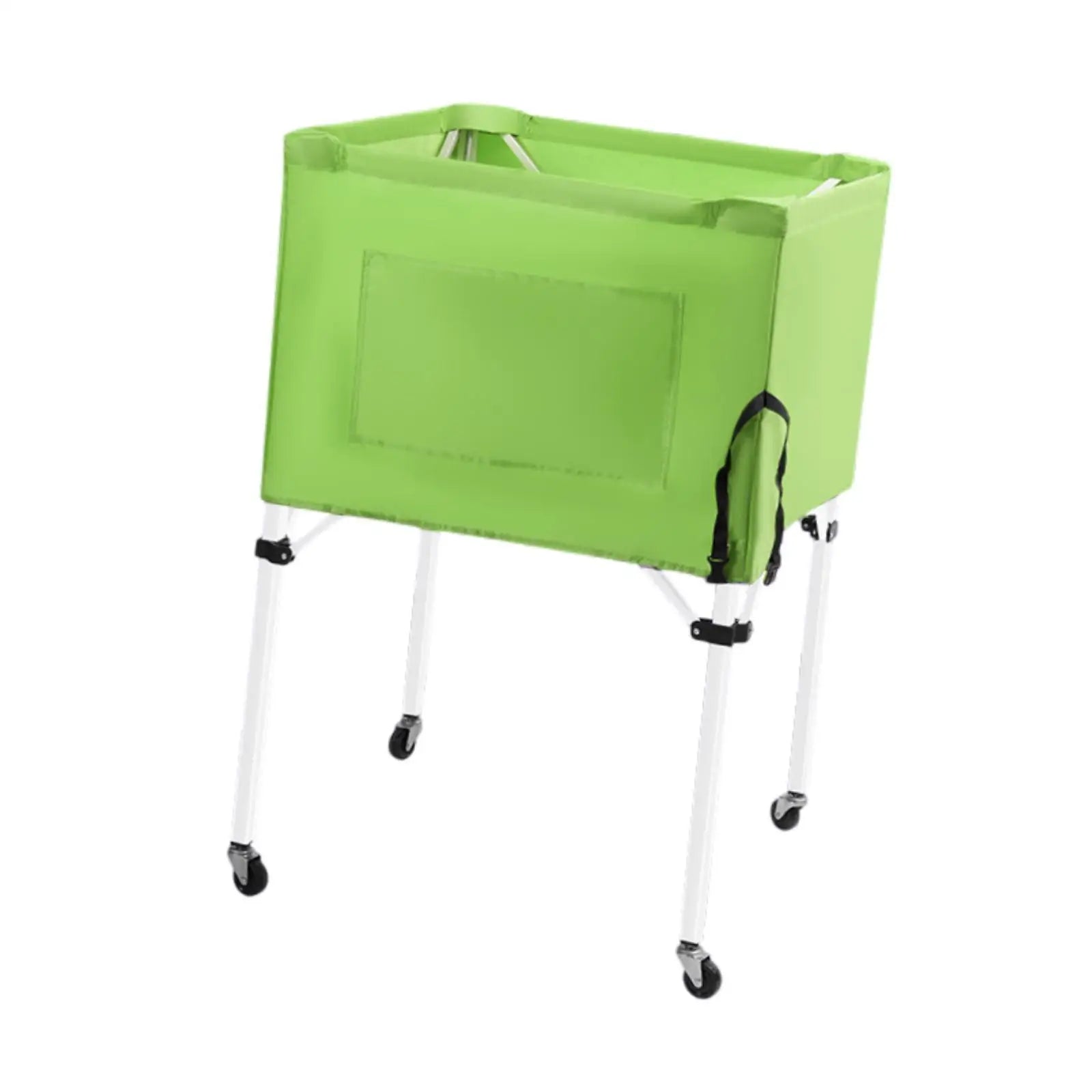 Ball Storage Bin Multipurpose Rolling Sports Ball Cart Sports Equipment Organizer for Volleyball Basketball Gym Indoor Football