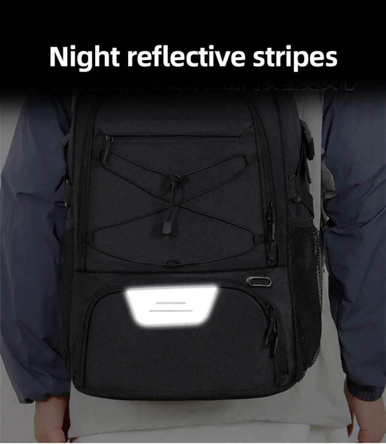 Travel Backpack Sport Basketball Soccer Football Commuting Hiking Trekking Bag Shoes Pocket Outdoor Short Trip College Schoolbag