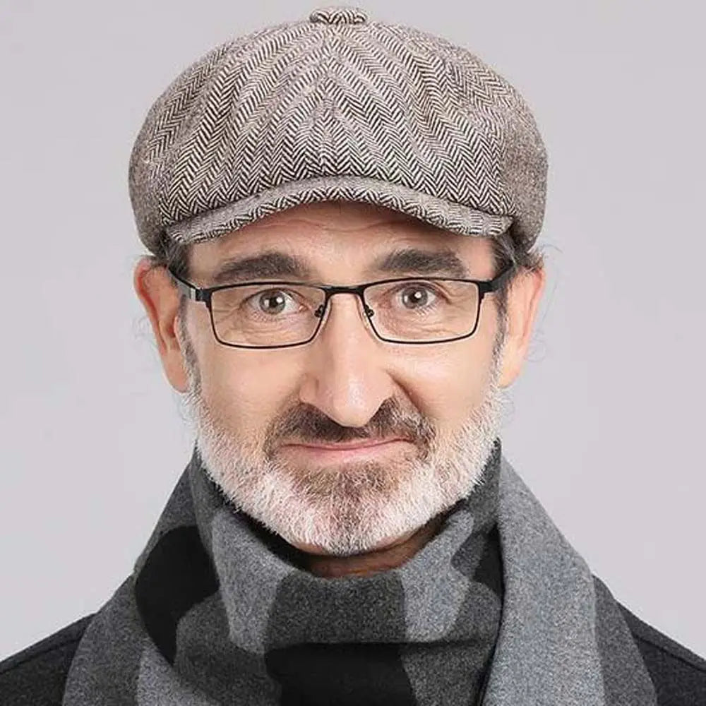 Fashion Retro Windproof Hiking British Painters Hats Cycling Caps Newsboy Berets Octagonal Hats Men Winter Hats Men Berets