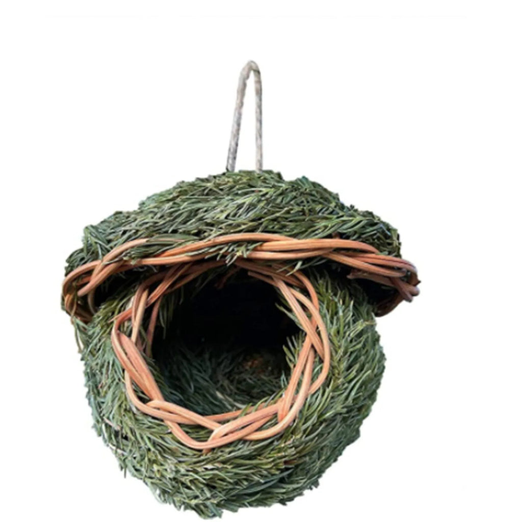 Creative Handwoven Bird House Outdoor Garden Natural Grass Style Hanging Birdhouse Funny Birdcage Hummingbird house