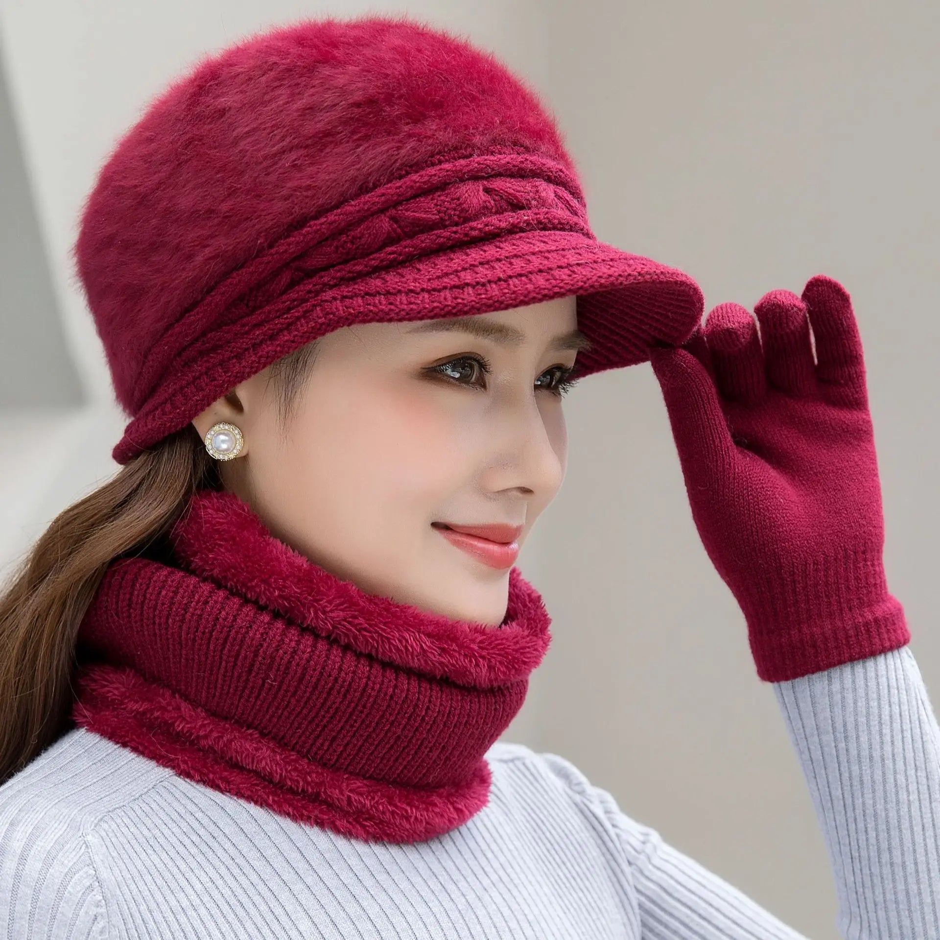 All-match Hats  Popular Solid Colors  Warm Colors   Hot-selling Popular Hats  Travel Warm and Cold-proof Hats