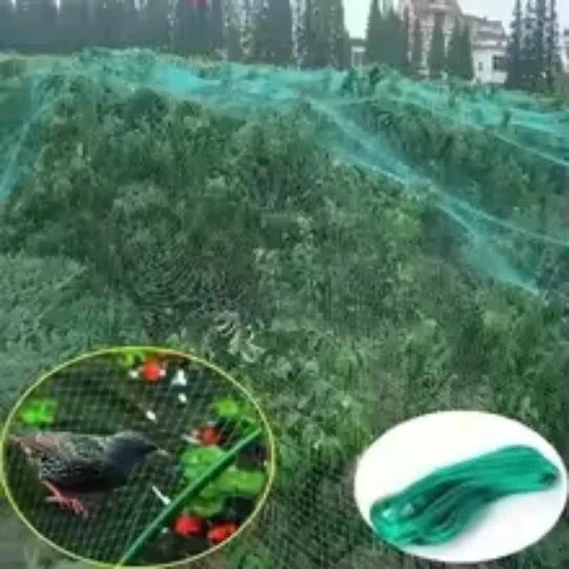 Garden Netting Green Woven MeshProtect Plants Fruits Flowers TreesStretch Fencing Durable Net Stops BirdsDeer Animals