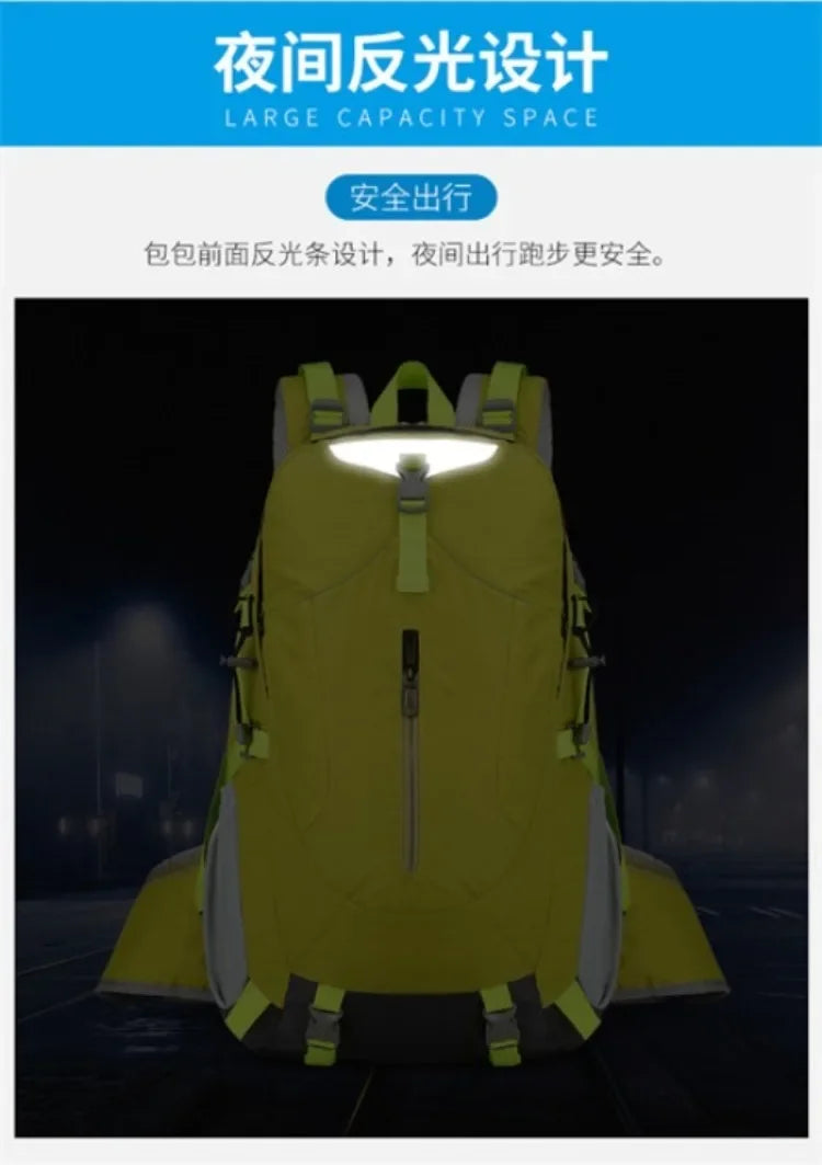 Backpacks 40 Liter Outdoor Hiking Backpack Waterproof Men's and Women's Lightweight Backpack Large Capacity Travel Mochila Bolsa