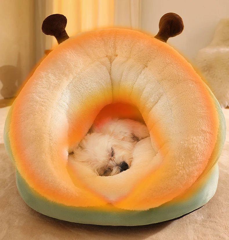 Winter Warm Cat Nest Soft Thicken Cat Bed Comfortable Pet Sleeping Bed for Puppies Cats Cozy Cats Cave Kitten House Pet Supplies