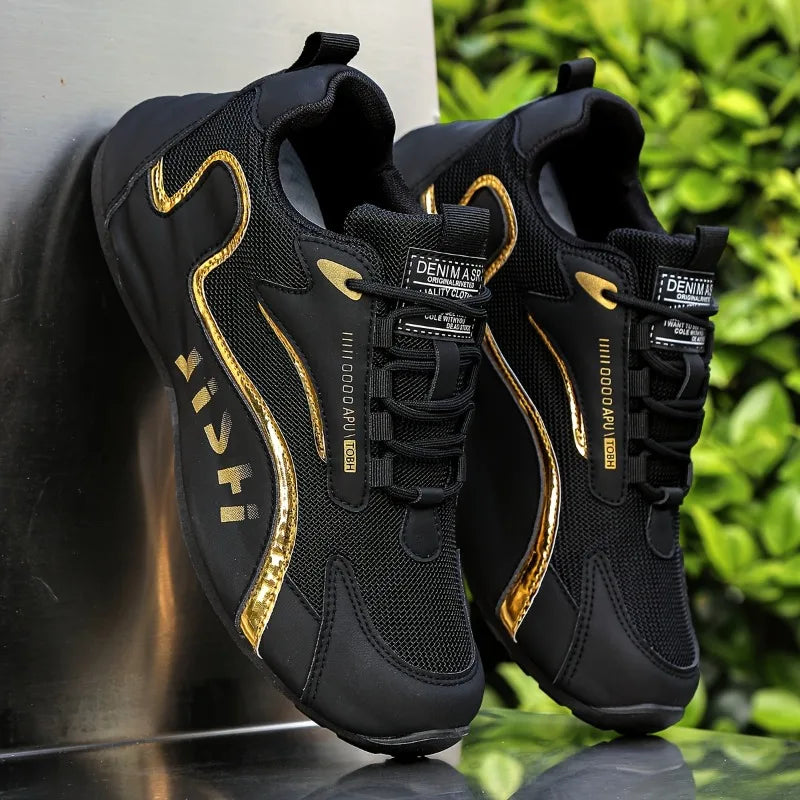 1 Pair Men's New Mesh Casual Fashionable Lightweight Comfortable Breathable Sports Shoes Multifunctional Casual Shoes