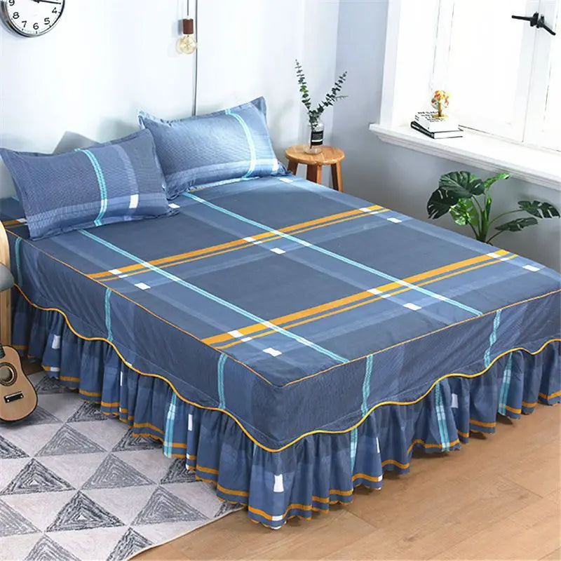 Bed Skirts Four Season Universal Skin-friendly Comfortable Protective Bedding Luxury Anti-slip Bedsheets Fashion Home Decoration