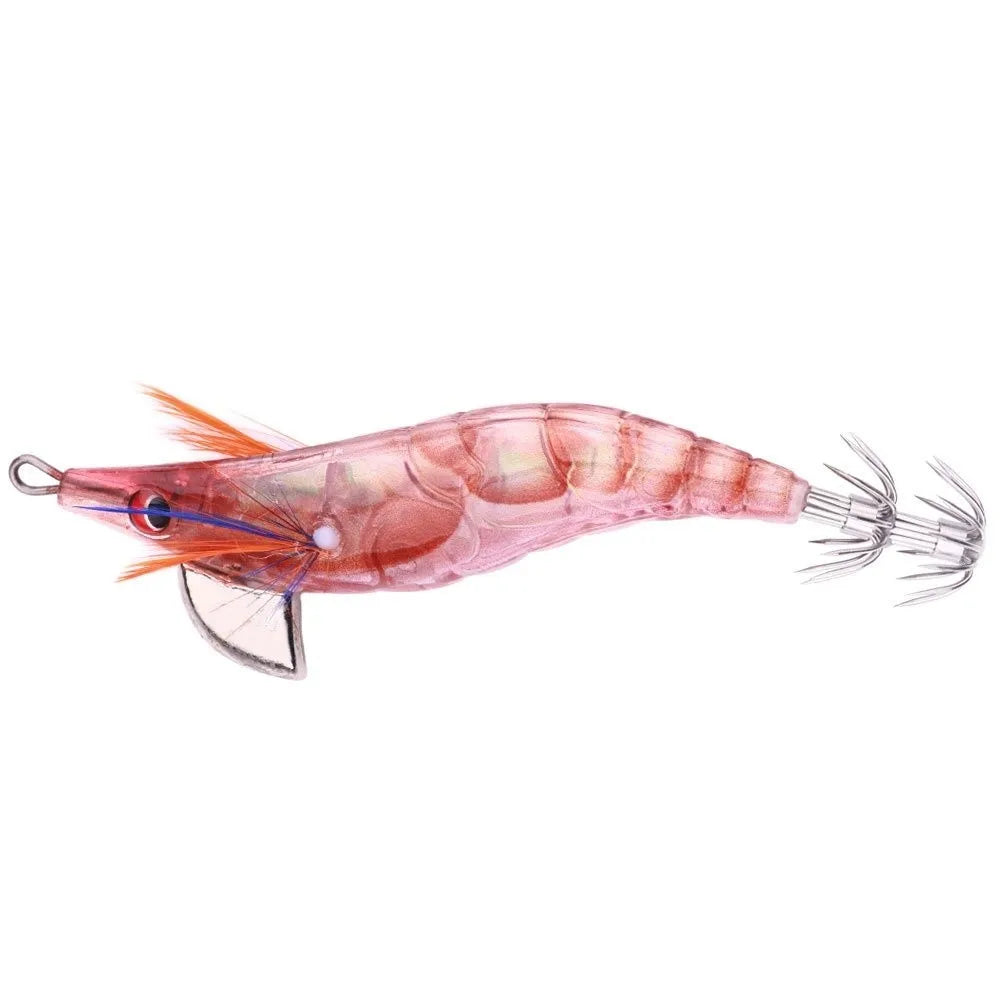 10cm 12g Fishing Lure 2.5# hook Artificial Noctilucent Squid Cuttlefish Jigs Noctilucent Wood Artificial Squid Hook Jigs