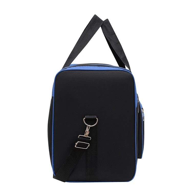 Large capacity luggage bag - multi pocket travel handbag, sports equipment bag, zipper closure