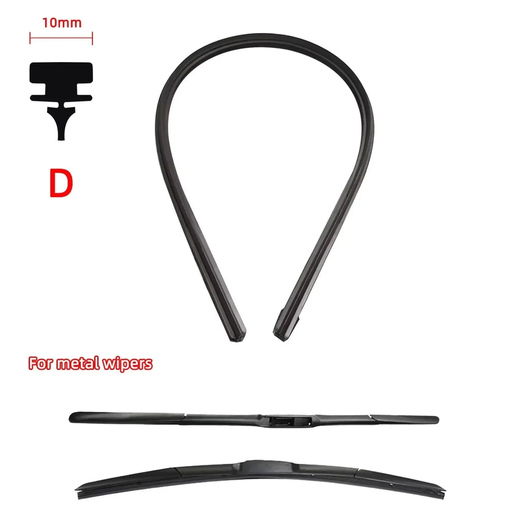 1PC Car Windshield Wiper Rubber Strips Car Accessorie Wiper Blade Replacement Parts All Seasons Windshield Wiper Blades Blade