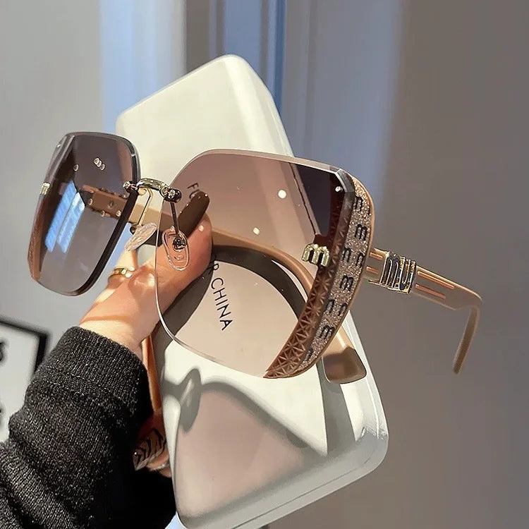 Fashion Oversized Square Sunglasses Women 2025 Luxury Brand Sun Glasses Vintage Sun Glasses Female Shades Outdoor Eyeglasses